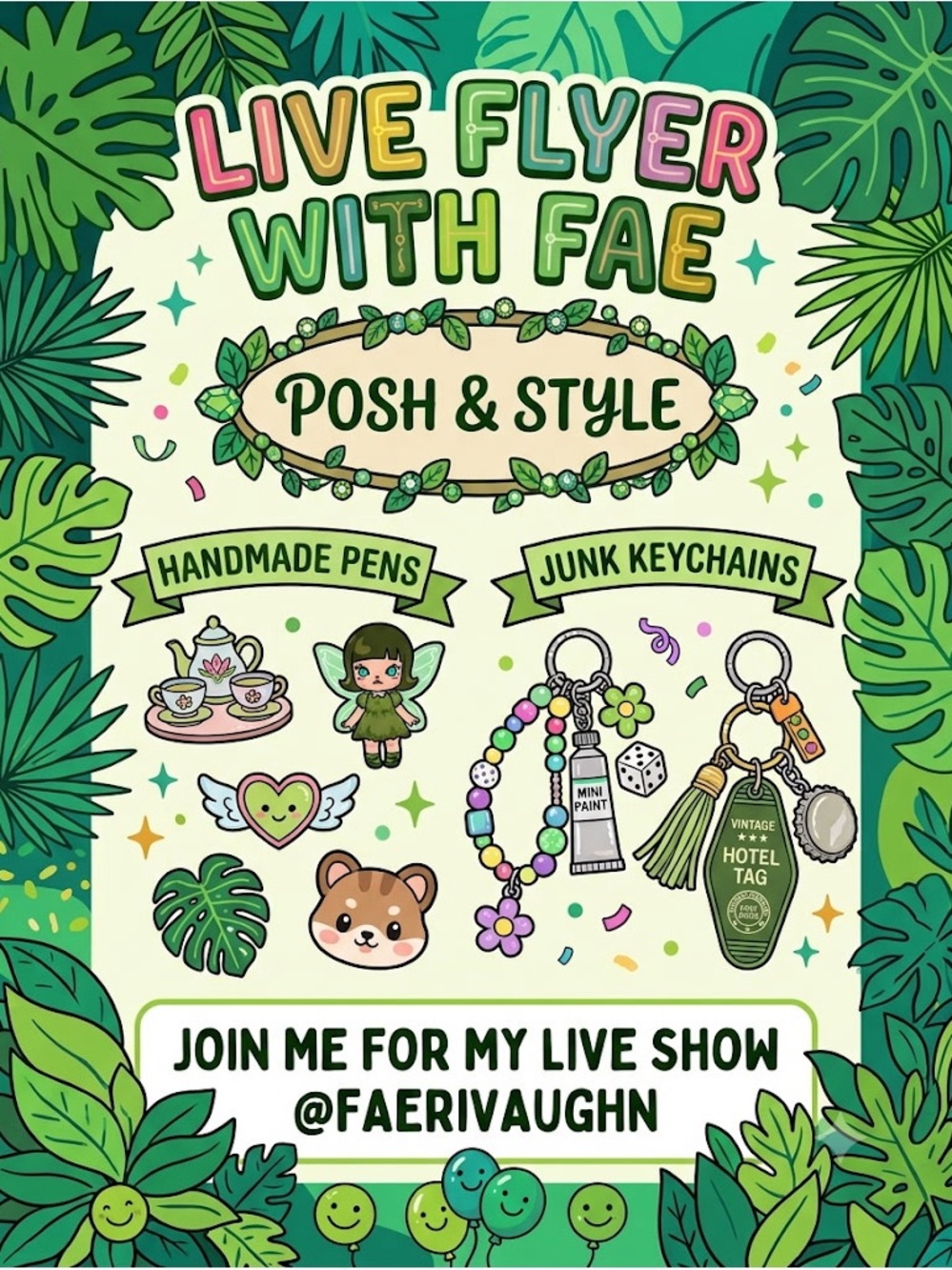 Posh & Style Live Flyer